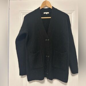 Madewell Classic Black Cardigan Sweater